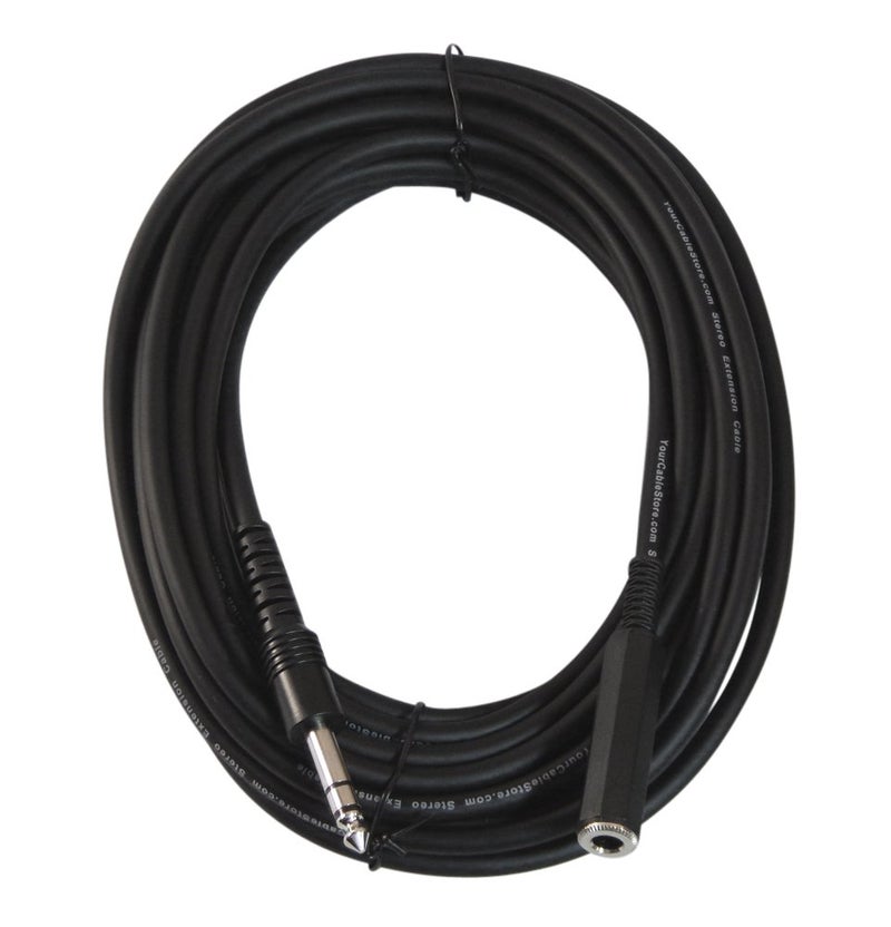 Your Cable Store 25 Foot 1/4" (6.3mm) Stereo Headphone Extension Cable - Image 1
